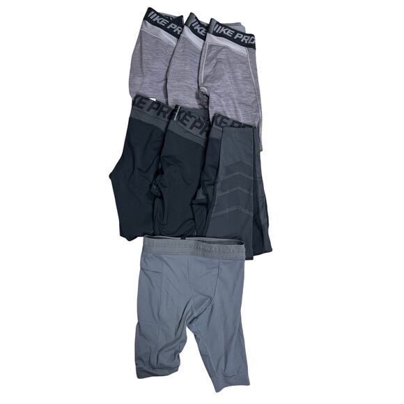 Nike Other - Nike Pro Hyperwarm Combat 8 Pair Small Compression & 1 Pair Shorts